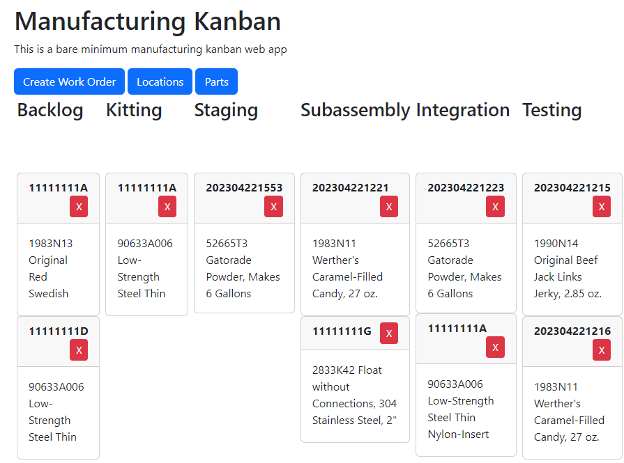 demo mfg kanban screenshot